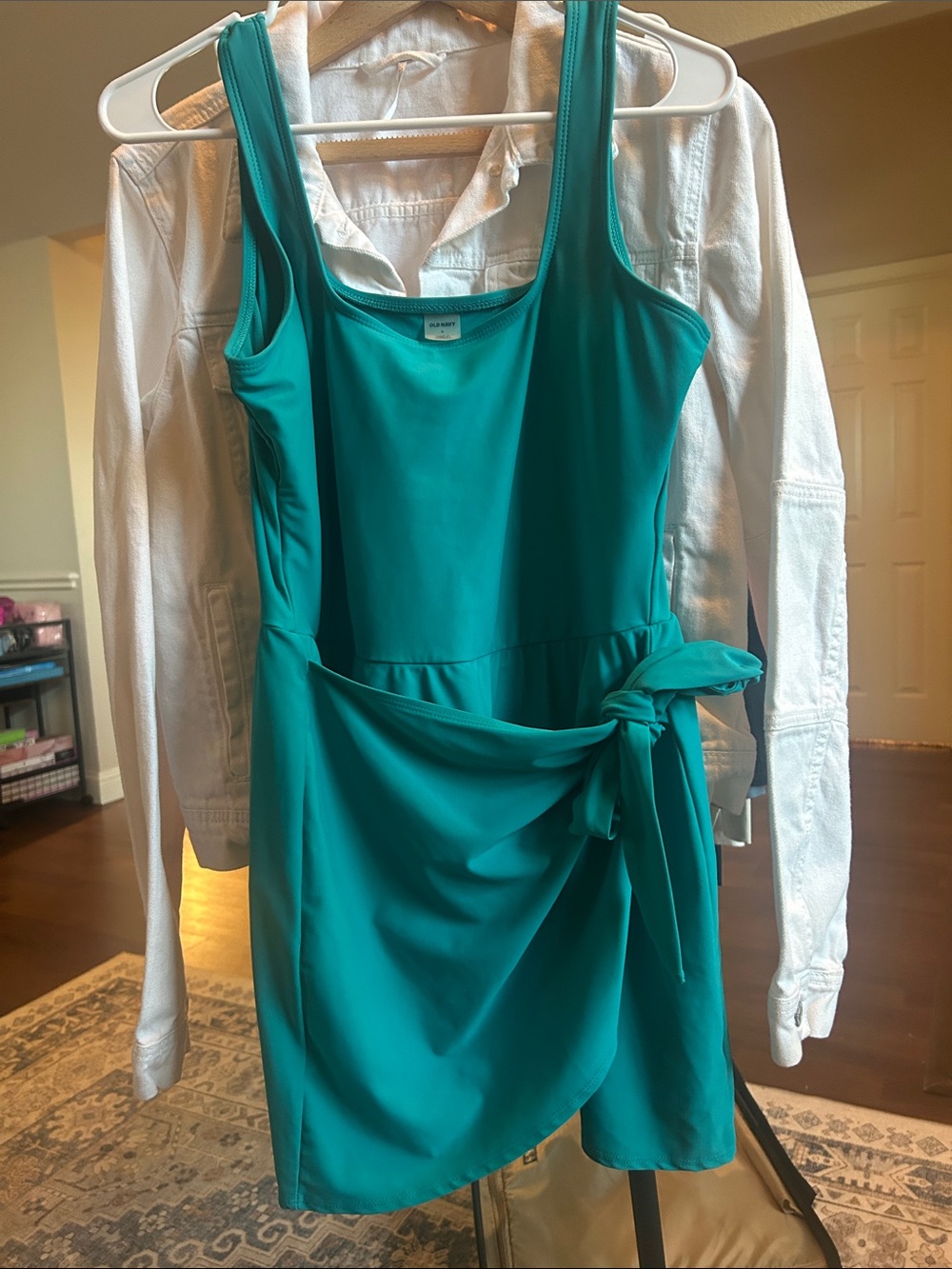 Old Navy Matte Side-Tie Swim Dress